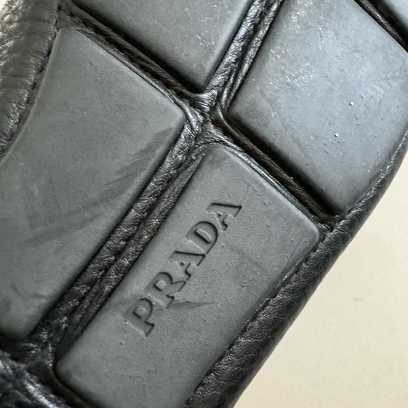 Prada men’s loafers in black Size 9. Used once . In perfect condition - Picture 6 of 7